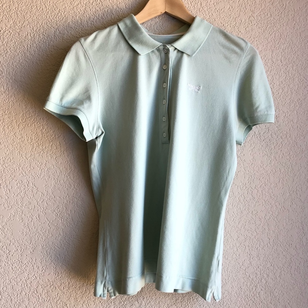 Talbots Light Mint Green Polo Shirt - Medium